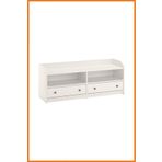 Alony Home Tv Ünitesi Kulplu Çekmeceli Raflı Mdf Sunta Televizyon Sehpası Konsol 138x54x36 Beyaz