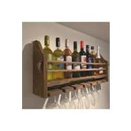 ALP Ahşap 30×70cm Ahsap Halatli Saraplik Icki Standi