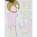 Alp Bebe Safari Kaşkorse 10 Lu Hastane Çıkışı Set - Pembe - 0 - 3 Ay