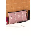 Alp Collection Sevimli Kuala Desenli Kalemlik Fermuarlı Makyaj Çantası Büyük Boy 14 cm X 23 cm