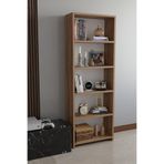 alpaevmobilya 5 Raflı Kitaplık Dekoratif Çok Amaçlı Düzenleyici Raf 150 cm Salon Çalışma Odası Raf
