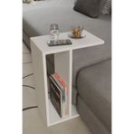 alpaevmobilya C Tasarım Koltuk Yanı Sehpa ,Kitaplıklı, Modern Laptop & Kahve Sehpası,Orta Sehpa,Yan Sehpa