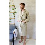 Alpar Tekstil Unisex Yumuşak Dokulu Mayer Bornoz (Bej, L/XL)