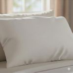 Alpateks Home %100 Pamuklu Saten 55X75CM Büyük Boy Yastık Kılıfı 2 Adet (Fermuarlı) - Beyaz