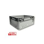 Alpbx 1.Kalite Gri Plastik Kasa 40x30x17 cm - Kokusuz Sağlam Plastik Kutu 17 Litre