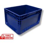 Alpbx 1.Kalite Mavi Plastik Kasa 40x30x22 cm - Kokusuz Sağlam Plastik Kutu 21 Litre