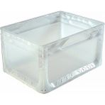 Alpbx 1.Kalite Şeffaf Plastik Kasa 40x30x22 cm - Kokusuz Sağlam Plastik Kutu 21 Litre