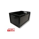 Alpbx 1.Kalite Siyah Plastik Kasa 60x40x32 cm - Kokusuz Sağlam Plastik Kutu 65 Litre
