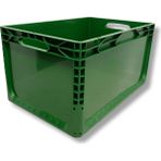 Alpbx 1.Kalite Yeşil Plastik Kasa 60x40x32 cm - Kokusuz Sağlam Plastik Kutu 65 Litre