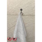 Alper Banyo Lotus Yapışkanlı Siyah Ikili Askılık, Banyo Askısı, Ister Yapıştır Ister Montajla
