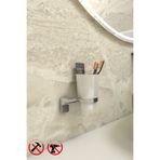 Alper Banyo Premium Krom F1 Model Diş Fırçalık | Cam Bardaklı Banyo Aksesuarı | 5 Yıl Garantili