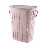 Alper Banyo TP468 Mürdüm 62 lt Ahşap Desen Çamaşır Sepeti