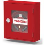 Alperen Öztürk 1" Tek Kapaklı Cam Kapak 25 mt Hortumlu 0.90 mm Yangın Dolabı Tse' Li Sıva Üstü
