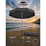 Alperen Şemsiye Alperen Semsiye Plaj Şemsiyesi Gri+Çanta+Kazık - Antiriasit+çanta+kazık