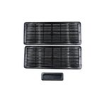 ALPHA AUTO PART Mercedes C Sınıf (W202-W203) için Sunroof Güneşlik El Tutamağı ve Izgara Seti -Siyah