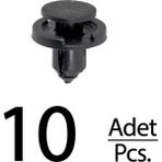 Alpha Auto Part Toyota Corolla Previa Yaris Sprinter Carib Renault Tesla Için Tampon Klips - 10 Adet - 0 - Siyah