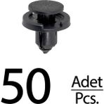 Alpha Auto Part Toyota Corolla Previa Yaris Sprinter Carib Renault Tesla Için Tampon Klips - 50 Adet - 0 - Siyah