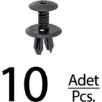 Alpha Auto Part Volkswagen Transporter,touareg,tiguan,beetle Için Bagaj Döşeme Paneli Klips-10 Adet - 0 - Siyah