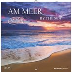 Alpha Edition - Am Meer 2026 Broschürenkalender, 30x30cm, Wandkalender mit Platz für Notizen und Termine, Bilder rund ums Meer, Monatsübersicht und Ferientermine DE/AT/CH: By the sea