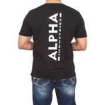 Alpha Erkek Yuvarlak Yakalı Yazılı Baskılı Kısa Kollu Siyah Tişört Ety-Alp