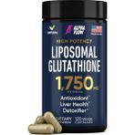 Alpha Flow High Potency Liposomal Glutathione - Phospholipid Complex - Vitamin C - 120 Capsules (Abd Menşei)