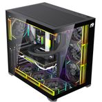 Alpha Neon 750W 80+ Bronze Power 7X Argb Fan Kumanda Ve Kontrolcü Atx Boş Bilgisayar Kasası Siyah