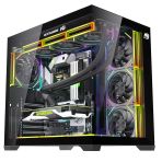 Alpha Neon 7x ARGB Fan Kumanda ve Kontrolcü ATX Boş Bilgisayar Kasası Siyah