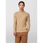 Alpha Studio Balıkçı Yaka Slim Fit Bej Erkek Kazak AU-7051G Turtle Neck - 48