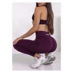 ALPHALETE Stacci Seamless Yüksek Bel Spor Tayt - Mürdüm