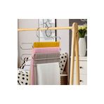 Alphom 5 Katlı Metal Pantalon Eşarp Askısı Dolap Içi Düzenleyici Pantolon Askısı Pratik Düzenleme Askılık