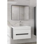 Alpi 80 cm Seramik Lavabolu Banyo Dolabı Seti-Mdf-Hazır Kurulu--