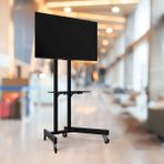 Alpin TV/Fuar Standı Bilgisayar Askı Aparatlı Metal Tv Sehpası Ünitesi (40-42-44-46-50-55-60-65 Inç)