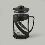 Alpina 600 ml Şeffaf Siyah French Press