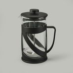 Alpina French Press - Şeffaf / Siyah - 600 ml - Montajsız - Şeffaf - Siyah