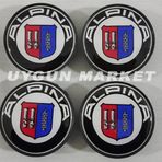 ALPİNA Jant Göbeği 68mm 4 Adet , ALPİNA BMW Jant Kapağı , BMW ALPİNA Jant Göbeği BMW