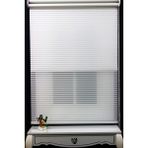 Alpinaz Çift Mekanizmalı Çizgili Tül & Mat Beyaz Stor Perde % 80 Işıgı Kesme Özelliği - 230 x 200 cm