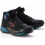 Alpinestars Cr-X Drystar Korumalı Motosiklet Botu Siyah Mavi Oranj - 43