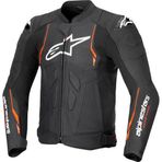 Alpinestars Dusk Airflow Korumalı Deri Motosiklet Montu Siyah Kırmızı