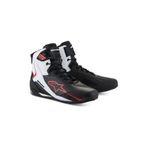Alpinestars Faster-4 Korumalı Motosiklet Botu Siyah Beyaz Kırmızı