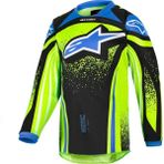 Alpinestars Kid Racer Nomur Çocuk Off-Road Motosiklet Jerseyi Sarı Mavi - Sarı - Mavi
