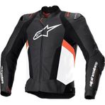 Alpinestars Missile V3 Airflow Deri Korumalı Motosiklet Montu Siyah Beyaz Kırmızı