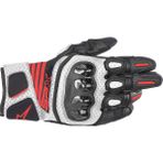 Alpinestars Sp X Air Carbon V2 Korumalı Motosiklet Eldiveni Siyah / Beyaz / Kırmızı