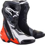 Alpinestars Supertech R Korumalı Spor Motosiklet Botu Siyah Kırmızı Beyaz