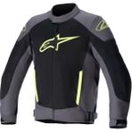 Alpinestars T-Sp x Superair Yazlık Korumalı Motosiklet Montu Siyah / Gri / Sarı - 2XL