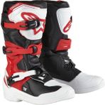 Alpinestars Tech 3s Kros Genç Motosiklet Botu Siyah Kırmızı Beyaz - Siyah - Kırmızı - Beyaz - 34