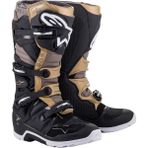 Alpinestars Tech 7 Enduro Drystar Motosiklet Botu (Siyah / Gri / Altın) - 44,5