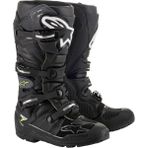 Alpinestars Tech 7 Enduro Motosiklet Botu Siyah Gri Su Geçirmez, Nefes Alabilir ve Konforlu Tasarım - Siyah - Gri - 40,5