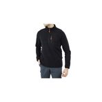 Alpinist 600508 Gamma Yarım Fermuarlı Siyah Erkek Outdoor Polar Ceket