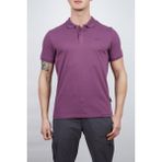 Alpinist Erkek Polo Yaka Tişört - Pamuklu Spor Tişört - Stratus - Mürdüm (600303)