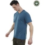 Alpinist Erkek Tişört - Pamuklu Spor Tişört - Vortex - İndigo - Lacivert
